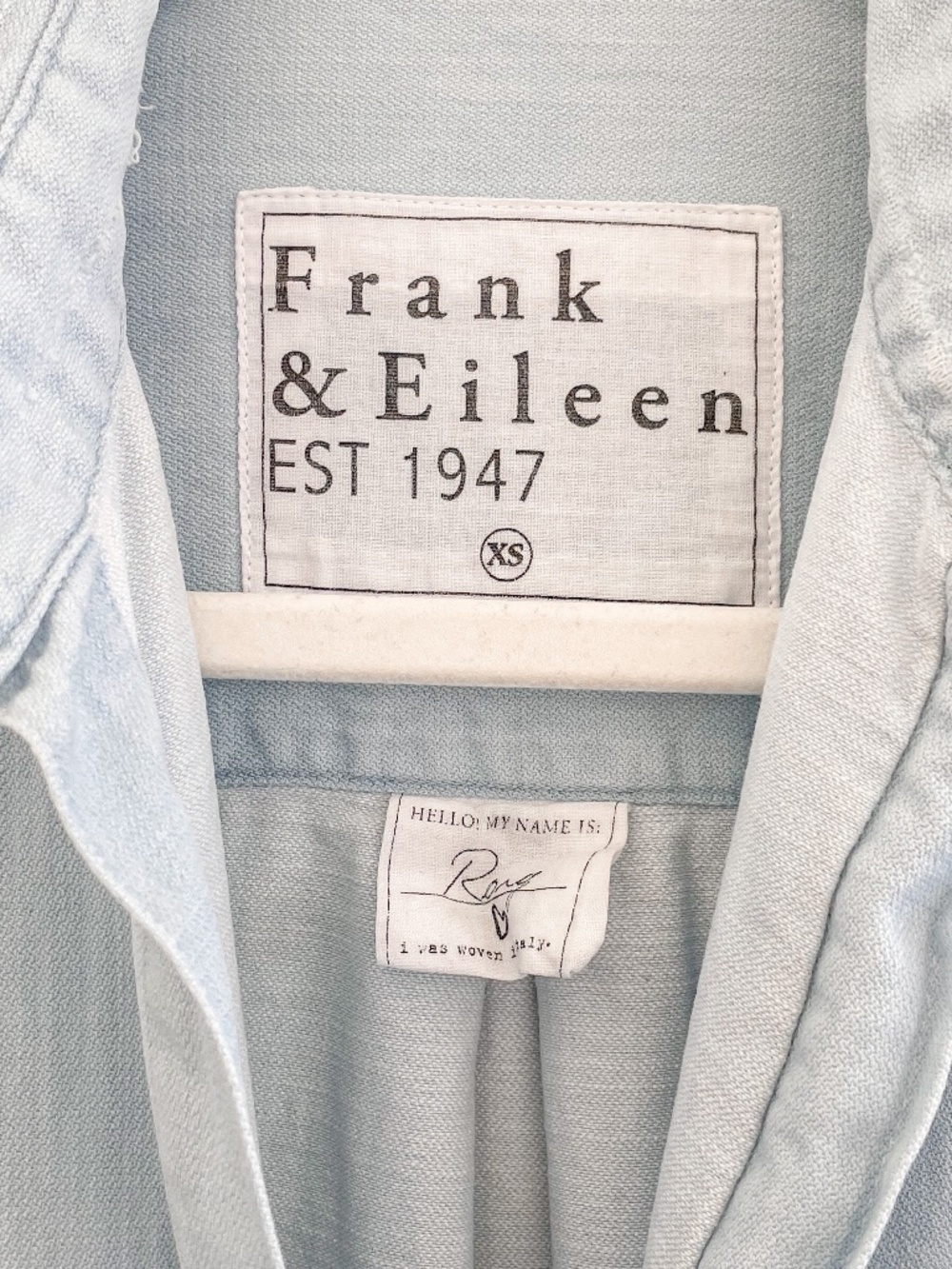 Frank & Eileen Rory Famous Denim Shirtdress Light Denim XS - Picture 5 of 8